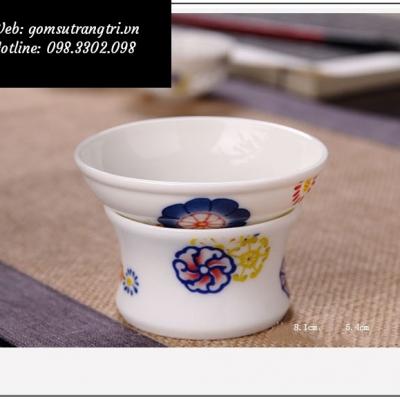 Bộ ấm chén thấu quang Mã 012AC16